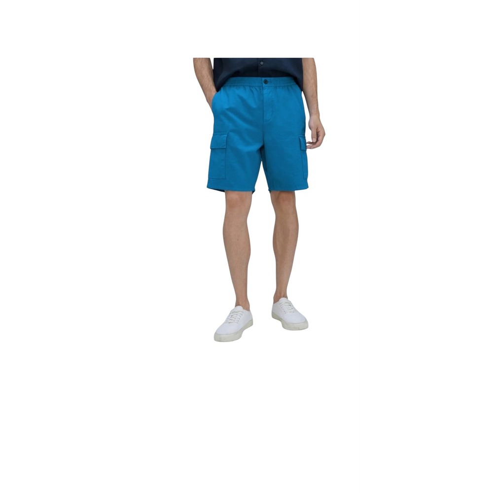 Everlane Cargo Shorts Mens M Blue New Organic Cotton Linen M-BTM-CTN-LNN-SHRT